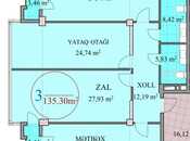 Продаётся 3-комн. новостройка 137 м², м. Нариман Нариманов, photo 2 from 5