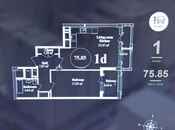 Продаётся 2-комн. новостройка 76 м², м. Элмляр Академиясы, photo 3 from 6