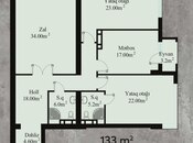 Satılır 3 otaqlı yeni tikili 133 m², 28 May m., photo 2 from 8