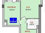 Satılır 1 otaqlı yeni tikili 51 m², Nəsimi r., photo 5 from 5