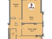 Satılır 3 otaqlı yeni tikili 149 m², Bayıl q., photo 5 from 5