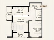 Продаётся 2-комн. новостройка 82.3 м², photo 4 from 4