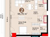 Satılır 2 otaqlı yeni tikili 96.7 m², Şah İsmayıl Xətai m., photo 4 from 4