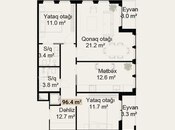Satılır 3 otaqlı yeni tikili 96.4 m², photo 4 from 4