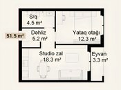 Satılır 1 otaqlı yeni tikili 51.5 m², photo 5 from 5