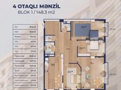 Satılır 4 otaqlı yeni tikili 148.3 m², 28 May m., photo 2 from 8