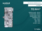 Satılır 4 otaqlı yeni tikili 112.6 m², Zığ q., photo 2 from 8