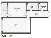 Satılır 2 otaqlı yeni tikili 58.3 m², Azadlıq Prospekti m., photo 2 from 7