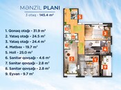 Satılır 4 otaqlı yeni tikili 146 m², 28 May m., photo 7 from 8