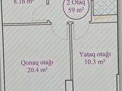 Satılır 2 otaqlı yeni tikili 60 m², Memar Əcəmi m., photo 3 from 6