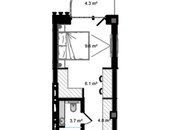 Satılır 1 otaqlı yeni tikili 35.5 m², Sea Breeze q., photo 3 from 4