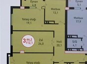 Satılır 3 otaqlı yeni tikili 112.1 m², Memar Əcəmi m., photo 2 from 8