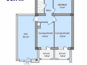 Продаётся 3-комн. новостройка 99 м², Насиминский  р., photo 6 from 8