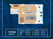Satılır 1 otaqlı yeni tikili 66 m², Nəriman Nərimanov m., photo 5 from 5