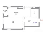 Продаётся 2-комн. новостройка 72 м², м. Низами, photo 5 from 5