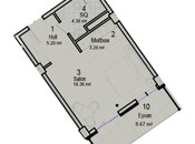 Satılır 1 otaqlı yeni tikili 44.7 m², Nardaran q., photo 8 from 8