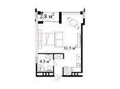Satılır 1 otaqlı yeni tikili 46 m², Nardaran q., photo 6 from 6