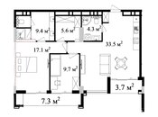 Satılır 3 otaqlı yeni tikili 109.1 m², Nardaran q., photo 6 from 6