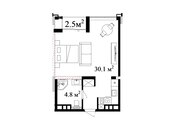 Satılır 1 otaqlı yeni tikili 44 m², Nardaran q., photo 6 from 6