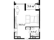 Satılır 1 otaqlı yeni tikili 51.3 m², Nardaran q., photo 6 from 6