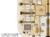 Satılır 4 otaqlı yeni tikili 220 m², Ağ şəhər q., photo 4 from 8