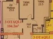 Satılır 3 otaqlı yeni tikili 105 m², Həzi Aslanov m., photo 2 from 8