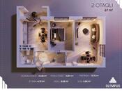 Продается 2-комн. новостройка 67 м², Хатаинский р., photo 6 from 6