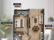 Satılır 2 otaqlı yeni tikili 57.1 m², photo 3 from 4