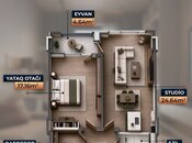 Satılır 2 otaqlı yeni tikili 58.7 m², photo 2 from 4