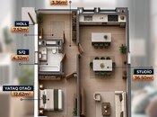 Satılır 2 otaqlı yeni tikili 68 m², photo 2 from 4
