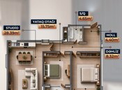 Satılır 3 otaqlı yeni tikili 85 m², photo 2 from 4