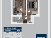 Satılır 1 otaqlı yeni tikili 59 m², Koroğlu m., photo 2 from 4