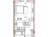 Продаётся 1-комн. новостройка 55.3 м², пос. Sea Breeze, photo 3 from 6