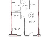 Satılır 1 otaqlı yeni tikili 66.7 m², Sea Breeze q., photo 2 from 4