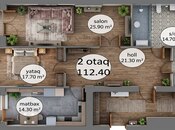 Satılır 2 otaqlı yeni tikili 112.4 m², İnşaatçılar m., photo 2 from 8