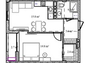 Satılır 1 otaqlı yeni tikili 53 m², Sea Breeze q., photo 4 from 5