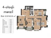 Продаётся 4-комн. новостройка 164 м², м. Низами, photo 4 from 6