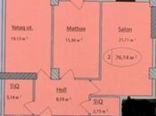 Satılır 2 otaqlı yeni tikili 77 m², 20 Yanvar m., photo 2 from 8