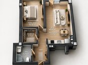 Satılır 1 otaqlı yeni tikili 68.4 m², Qara Qarayev m., photo 2 from 6