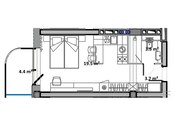 Продаётся 1-комн. новостройка 37.6 м², пос. Sea Breeze, photo 5 from 5