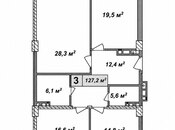 Продается 3-комн. новостройка 127 м², м. Кара Караев, photo 1 from 8